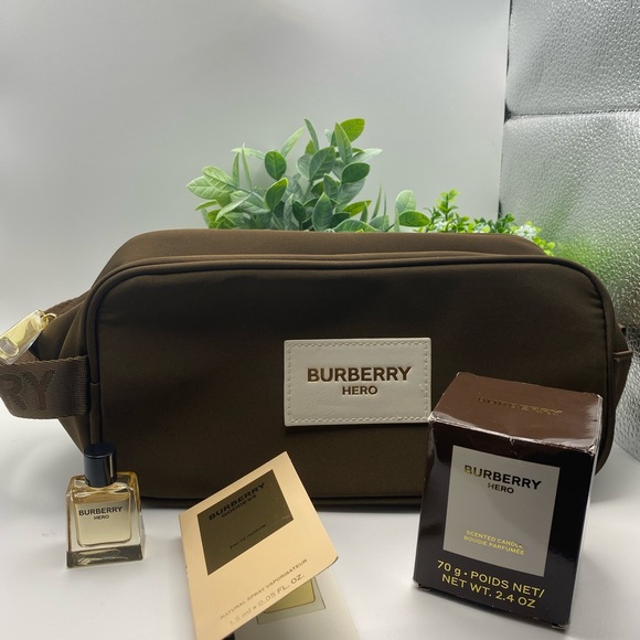 Burberry Other - BURBERRY Hero Gift Set - Toiletry
Bag/Hero Candle/Toilette